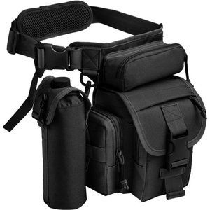 Waterproof Military Tactical Drop Leg Pouch Bag Type B Cross Over Leg Rig